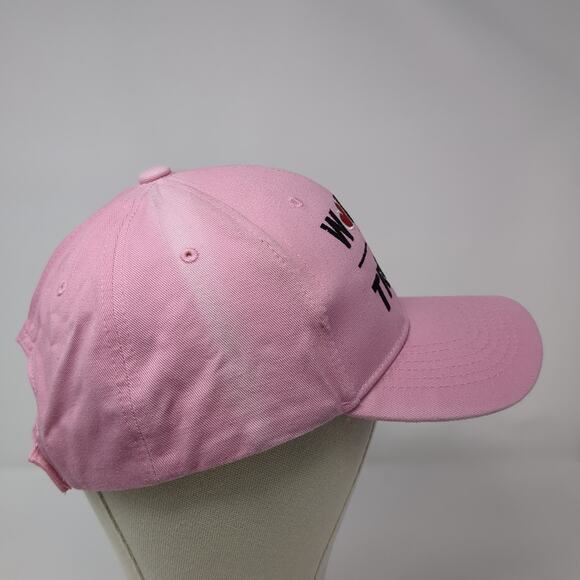 Women For Trump Strapback Hat Pink One Size Adjustable Embroidered - Picture 4 of 7